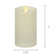thumbnail image 4 of Luminara Outdoor Moving Flame 3.75" Pillar Flameless LED Candle, Plastic, Ivory (7-inch), 4 of 8