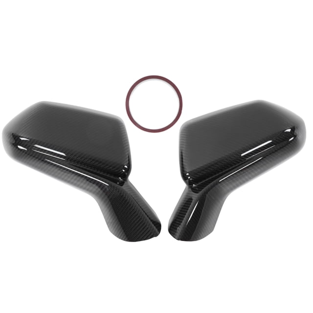 2 unids/set de repuesto de cubierta de espejo retrovisor lateral de fibra de carbono para Chevy Camaro 2015-2021 Jadeshay A