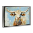 thumbnail image 2 of Stupell Industries Rustic Lodge Abstract Texas Longhorn Gray Floating Frame Canvas Art, 31 x 21, by Tina LeCour, 2 of 8