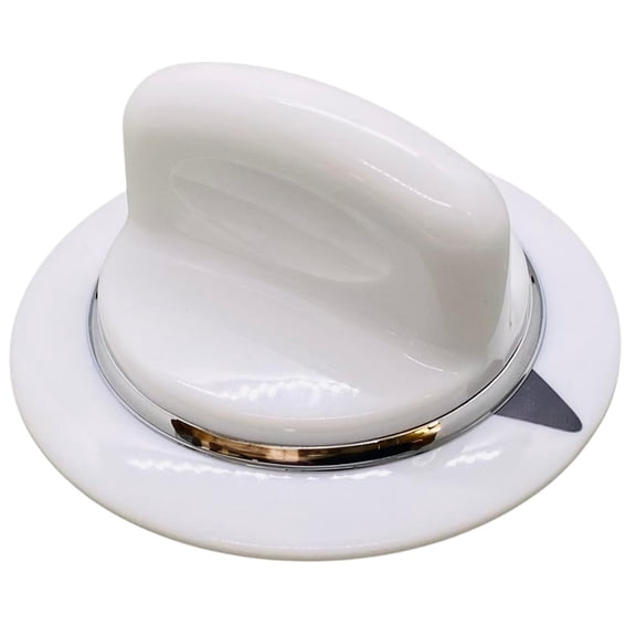 WE1M654, White Dryer Knob replaces GE, Hotpoint