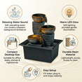 thumbnail image 5 of Zen Tabletop Water Fountain – Mini Indoor Waterfall for Desk, Office, Home, Small Desktop Decor, 5 of 7