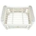 thumbnail image 3 of SK New Interiors Alexa Ottoman White Color Natural Rattan Wicker Handmade Design with Cushion, 3 of 7