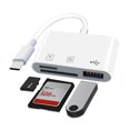 thumbnail image 2 of HEVIRGO Card Reader Multifunctional High-speed Driver-free High Performance Widely Compatible Fast Transmission 2-in-1 Type-C USB SD-Card TF U Disk OTG Memory Card Adapter for Smartphone, 2 of 10