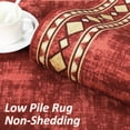 thumbnail image 3 of Large Area Rug 2x6 Ft - Washable - Modern Geometric Design - Non Slip - Low Pile Carpet - Ultra Soft Floor Rug for Living Room Bedroom Playroom - Red, 3 of 7