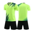 thumbnail image 2 of Soccers Sets for Boys Girls 2 Piece Running Outfits 4-14 Years Teens Kids Breathable T-Shirts and Shorts Gym Athletic Workout Track Suits, 2 of 5