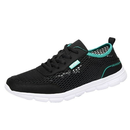 XDDST Mens Walking Shoes Slip On Men Sneakers Summer Lightweight Breathable Casual Shoes Mesh Sneakers Casual Running Shoes