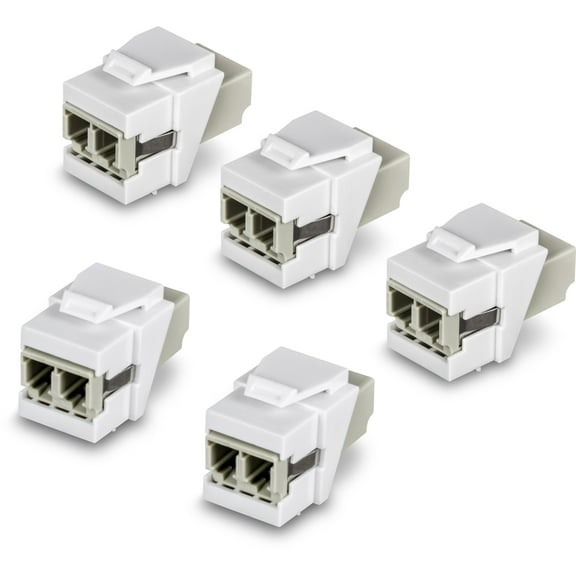 TRENDnet TC-K05LC, LC Duplex Fiber Optic Keystone Coupler Jacks– 5-Pack