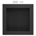 thumbnail image 1 of KFFKFF Niche de Douche Prête pour les Carreaux, 16 Pouces x 16 Pouces, Rangement à une Tablette, Niche d'Angle Carré à Insérer dans le Mur, Scellée pour la Protection, Rangement Contemporain pour Savon pour Douche Salle de Bain, Noir, 1 of 9