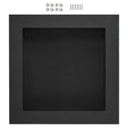SKYSHALO Square Shower Niche, 16" x 16", Wall Recess for Storage, Single Shelf, Tile-Ready, Sealed for Moisture Protection, Sleek Soap Holder for Bathroom, Black