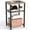 Grey, variant on edx 3-Tier End Table, Nightstand, Storage Shelf for Living Room, Bedroom, Rust Brown,11.81"W x 13.39"D x 22.8"H