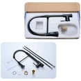 thumbnail image 4 of Black Kitchen Faucet with Spiral Spring, 360° Swivel Kitchen Faucet, Pull Out Spray, High Pressure, 4 of 5
