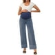 thumbnail image 2 of JEANS DE MATERNIDAD CHIC INSPIRADOS para el Día de la Madre, Mezclilla, Pierna Recta, Con Puño, Altamente Elásticos, Pantalones para Embarazadas, Trabajo Casual, XL, Azul Retro, 2 of 6