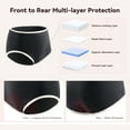 thumbnail image 3 of CARER Incontinence Underwear for Women Washable, High Absorbency Leakproof Panties for Bladder Control, 3 of 8
