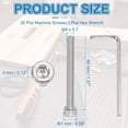 thumbnail image 2 of Uxcell Hex Socket Head Cap Screws Bolts, Stainless Steel Socket Drive Machine Screws with Hex Wrench, Full Threads M4 x 40mm 30, 2 of 7