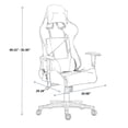 thumbnail image 4 of ViscoLogic Chaise de Jeu Ergonomique LIBERTY avec Coussin d'Appui-tête et Support d'Inclinaison Lombaire, 4 of 5