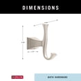 thumbnail image 4 of Delta 75135-SS Dryden Robe Hook, Stainless, 4 of 6