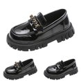 thumbnail image 7 of NOKIO Girls' Thick Sole Slip-On Shoes Girls Casual Platform Shoes Girls Single Shoes Bowknot First Shoes Buckle Strap Toddler Soft Bottom Breathable Princess Shoes, 7 of 7