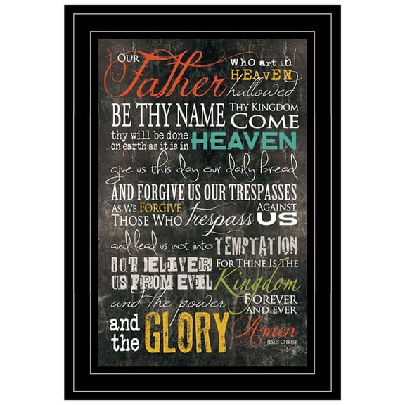The Lords Prayer By Marla Rae Printed Wall Art Wood Multi-Color