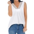thumbnail image 7 of Babysbule Womens Tank Tops Fashion Women's Summer V-Neck Casual Solid Tank Tops Sleeveless Blouse, 7 of 7