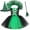 Z10-Green, variant on MuXiKeJi Clothes Halloween Gown Kids Court Style Fluffy Mesh Tutu Piece Multi-Layer Skirt Outfit for Holiday Party School Stage Performances Girls Halloween Gown