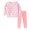 Pink, variant on WUSUOWEI Baby Girls 2 Piece Fleece Outfit Crew Neck Sweatshirt with Bow and Elastic Waist Joggers Pants Soft Cotton Blend 2 Piece Fall Winter Clothing Set for Kids 7 Years