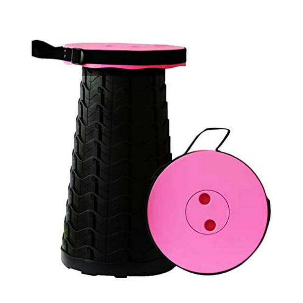 2021 Upgraded Retractable Folding Stool, Portable Telescopic Collapsible Stools Lightweight 