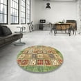 thumbnail image 3 of Ahgly Company Indoor Rectangle Abstract Saddle Brown Abstract Area Rugs, 2' x 5', 3 of 6