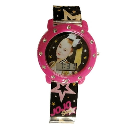 JoJo Siwa Mood Dial Kids Watch (Black Star Band)