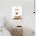 thumbnail image 2 of Kate and Laurel Golden Retriever in Hot Bath Framed Canvas Wall Art by Amy Peterson 18 x 24 Sylvie White, Whimsical, Animals, Humor Art for Wall Decor, Living Room, Bedroom, 2 of 8