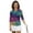 Colorful Leopard Print, variant on Polka Dot Women's Golf Shirt Size S Fashion Women's 3/4 Sleeve Athletic Golf Shirts Versatile Workout Tops Zip Up Collar Relaxed Quick Dry Outing Wear Workout Sports