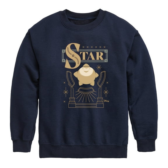 Disney Wish - Star Badge - Toddler & Youth Crewneck Fleece Sweatshirt