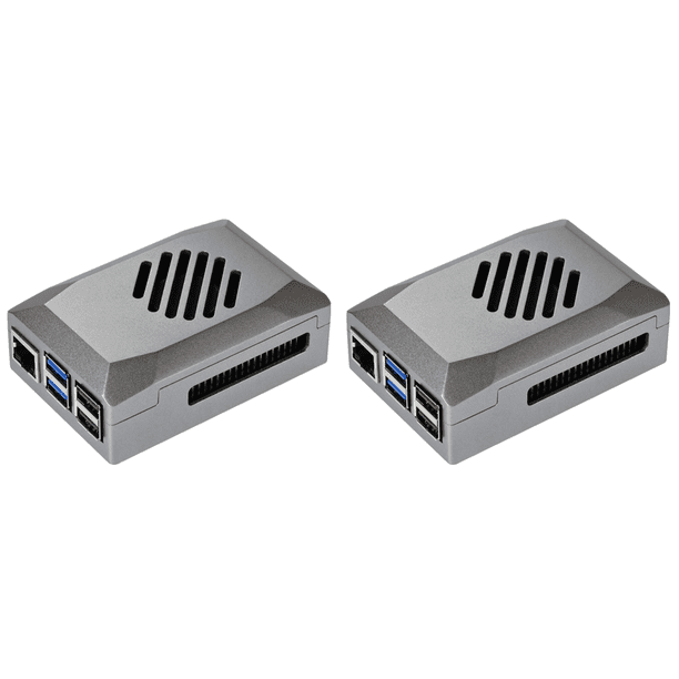 Estuche Silver Shadow Con Ventilador Refrigeración PWM Carcasa Protectora ABS para Raspberry Pi 5