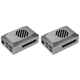 thumbnail image 1 of Estuche Silver Shadow Con Ventilador Refrigeración PWM Carcasa Protectora ABS para Raspberry Pi 5, 1 of 9