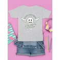 thumbnail image 3 of Fly Away - Retro Winged Emoji Graphic Youth's T-shirt, 3 of 4