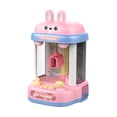 thumbnail image 3 of Novedad, máquina de garra pequeña para niños, juguete divertido para interiores, máquina de muñecas con juego de garra pequeña con sonidos para niños, 16 muñecas rosa Hugo maquina de garras, 3 of 10