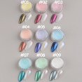 thumbnail image 4 of Polvo de Hada de uñas cromadas blancas, purpurina iridiscente, pigmento tipo espejo Aurora, arte holográfico para uñas, accesorios para manicura NFX01, 4 of 4