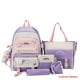 thumbnail image 4 of Juego De Mochila Kawaii De 5 Uds, Mochila De Estilo Preppy, Bolso De Mano, Bandolera, Estuche Para Lápices Y Monedero Con Cordón, 4 of 4