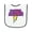 White and Navy, variant on Inktastic These Fools Put My Cape on Backwards&reg; Superhero Baby Terry Cloth Bib