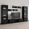 thumbnail image 2 of Soho 4 Modern Wall Unit Entertainment Center with 16 Color LED Lights, 2 of 5