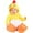 5-Yellow: 1PC Romper Hoodie + 1 Pair shoes, variant on Toddler Boy Easter Outfit Chicken Romper Hooded Bodysuits Easter Baby Sister Newborn Outfit 12-18 Months