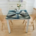 thumbnail image 3 of World War 2 Airplane Table Cloth Rectangle Tablecloth Outdoor Washable Winkle and Stain Resistant Spandex Table Cover for Kitchen Dining Tabletop Decoration, 3 of 7