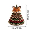 thumbnail image 2 of Crochet Animal Christmas Tree DIY Kit, Handmade Ornament Set with Pearl, Beginner Friendly, Christmas Decorations Gifts for Family, 2 of 6