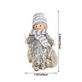 thumbnail image 3 of Christmas Decorations, Ski Dolls Ornaments, Christmas Hanging Decorations for Holiday Tree, Vintage Cloth Doll Holiday Gifts, Small Hanging Decorations for Christmas Tree, Green Gray Pink, 3 of 7