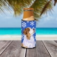 thumbnail image 3 of Carolines Treasures LH9273MUK Australian Shepherd Winter Snowflakes Holiday Ultra Hugger for slim cans Slim Can, 3 of 6
