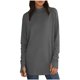 thumbnail image 1 of TaTaai Long Sleeve Thumb Hole High Neck Top, Women's Spring Solid Color T-Shirt, Light Stretch Design, Ideal for Spring Summer Fall Daily Wear Gift, 1 of 6