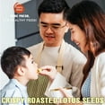 thumbnail image 5 of CRISPY LOTUS SEEDS 5.29oz (150g) VIETFARMFOOD: Lightly fried in oil. No sugar, natural sweetness, characteristic fatty taste, crispy. Suitable as a topping, or as a delicious, nutritious snack., 5 of 6