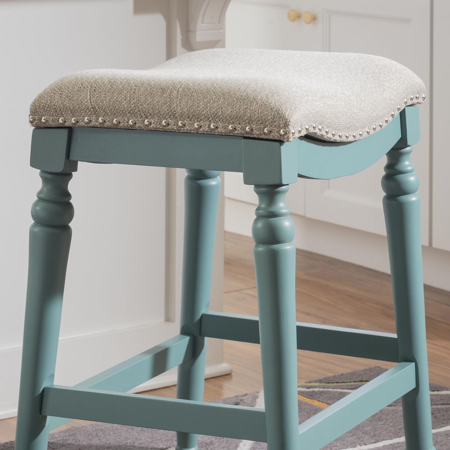 Tabouret de comptoir Murphy, Bleu
