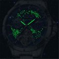 thumbnail image 4 of GUANQIN Men Skeleton Automatic Self-Winding Mechanical Luminous Moon Phase Stainless Steel Leather Wrist Watch Sapphire Waterproof Starry Sky Multifunctional Dial Clock, 4 of 7