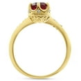 thumbnail image 2 of Pompeii 3/4Ct Ruby & Diamond Ring 10k Yellow Gold Lab Grown (F/G,VS2-SI1), 2 of 3