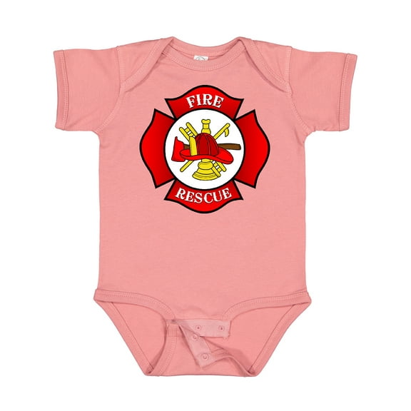Inktastic Maltese Cross Firefighter Boys or Girls Baby Bodysuit